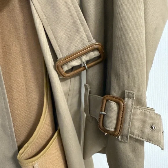 Vintage Burberrys Trench Coat Long Beige Nova Check Wool Liner - Picture 6 of 12
